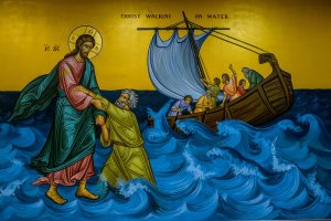 Jesus walking on water 2